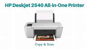 Copy & Scan in HP Deskjet 2540 All-in-One printer