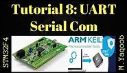 STM32F4 Discovery board - Keil 5 IDE with CubeMX: Tutorial 8 UART - Updated Dec 2017