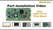 Sony TV Repair - How to Replace KDL-46WL14, KDL 46W4150 T-Con Board - How to Fix LCD TVs