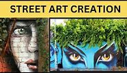 Wall Art Creations | Tree Art -street wall art #streetart