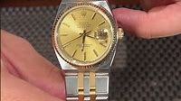 Rolex Oysterquartz Datejust Steel Yellow Gold Mens Watch 17013 Review | SwissWatchExpo