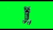60 fps Creeper animation Green Screen Template (BLUE SCREEN VERSION IN DESCRIPTION)