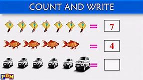 Count and Write | count and write numbers | Counting | count and write numbers 1-10 | basic math