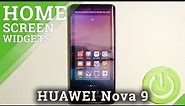 How to Manage Widgets on HUAWEI Nova 9 - Add and Remove Widgets on Home Screen