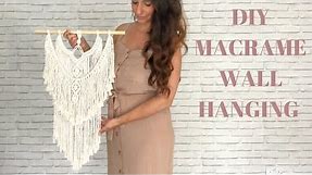 MACRAME TUTORIAL - DIY Boho Macrame Wall Hanging