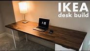 IKEA desk build - Karlby 74"