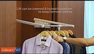 Wardrobe Lift Side Mount 10 – Soft Close | Easy to operate and keeps your clothes organised