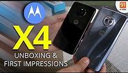 Moto X4: Unboxing & First Look | Hands on | Price