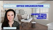 ORGANIZED OFFICE TOUR: How a Professional Organizer organizes her home office *IN DEPTH* + REALISTIC