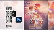 How To Create Professional Football Poster in Adobe Photoshop - Jude Bellingham Real Madrid