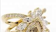 Our truly unique Champagne Diamond Dress Ring is what dreams are made of. https://www.solidgold.com.au/champagne-diamond-dress-ring-yellow-gold.html | Solid Gold Diamonds