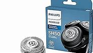 Philips Norelco Genuine SH50/52 Shaving Heads Compatible with Norelco Shaver Series 5000 Rounded and 6000, Latest Version for Refreshed HQ9/50, HQ56/50, and RQ11/50