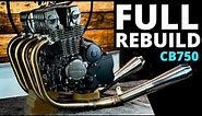 ★ Honda CB750 Café Racer Engine Rebuild Timelapse