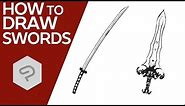 How to Draw Swords │Drawing Tutorial