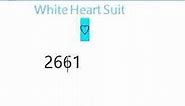 shortcut key of make white heart suit emoji in ms word #shorts