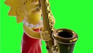 Lisa Simpson Saxophone Green screen #meme #funny #lol