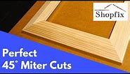 How to Cut a Perfect 45 Degree Angle to Make a Picture Frame
