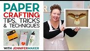 Paper Crafting with Cricut: Tips & Techniques| Layered Paper Owl