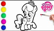 Coloring and Painting My Little Pony: Diamond-Tiara