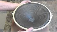 Vintage Speaker Cone Renovation and Repair without Re-Coning