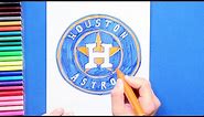 How to draw the Houston Astros logo (MLB Team)
