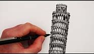 How to Draw Famous Buildings: The Leaning Tower of Pisa