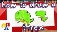 How To Draw A Cartoon T-Rex