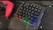 Vibe Gaming LED One Hand Half Keyboard Review and Test