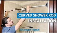 How to Install a Curved Shower Rod - No Tools Needed!