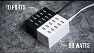 SABRENT 60W 10 Port Fast Charger