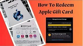 How To Redeem Apple Gift Card - Full Guide
