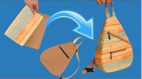 DIY a sling bag easily - how to sew a cool rucksack!