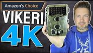 Vikeri 4K Trail Camera: Unbox, Demo & Review. 32MP 0.1s Trigger Time Motion Activated 120° Wide Lens