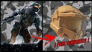 How to make The Master Chief Helmet out of CARDBOARD