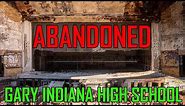 ABANDONED and TORCHED Horace Mann High School in Gary Indiana