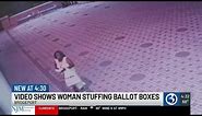 Video shows woman stuffing ballot boxes