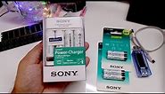 Sony AA and AAA battery charger review BCG-34HHU
