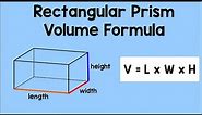 Rectangular Prism Volume Formula | Math Animation