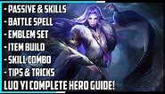 Luo Yi Complete Hero Guide! Best Build, Spells, Skill Combo, Tips & Tricks | Mobile Legends