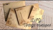 DIY: Vintage envelopes