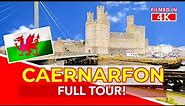 CAERNARFON | Full 4K Virtual Walk round Caernarfon Castle and Town Centre (Caernarvon in English)