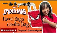 DIY SPIDER-MAN FAVOR BAG/GOODIE BAG/LOOT BAGS | LEIYAM'S SHENANIGANS