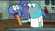 Harold that's a Squidward on a stick