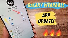 Samsung Galaxy Wearable App Update! Awesome new Feature!!! 🔥