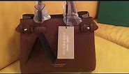 Burberry BANNER TOTE HANDBAG box opening and review