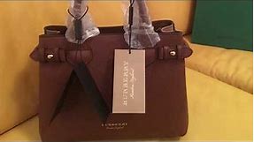 Burberry BANNER TOTE HANDBAG box opening and review