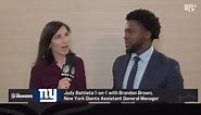 Giants assistant GM Brandon Brown joins Judy Battista for exclusive interview on 'The Insiders'