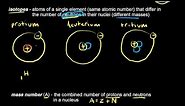 Atomic number, mass number, and isotopes | Chemistry | Khan Academy