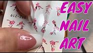 Water Decals And Stickers Nail Art | How To Apply And Combine With Foils | Beginners Easy Nails