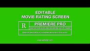 Editable Movie Trailer Rating Screen Title - Premiere Pro Template